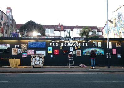 PRSC Buy or Burgle It - outdoor rolling exhibition december 2017