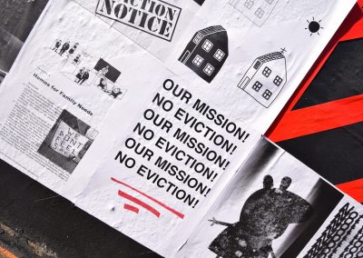 PRSC are incredibly excited about the latest mural installed on our outdoor gallery wall on Monday (Feb 26) the first day of Bristol’s Homeless Awareness Week. (small insert, image 2) The installation was produced during a project called THE CAGE: Visualising the Housing Crisis, and is made up of archive and contemporary photographs, statistics and facts focussing on the ever deepening issues facing the UK’s housing situation. Image3 CAGE: Visualising the Housing Crisis was a 3-day collaborative workshop and intervention in the public space from IC-Visual Lab in collaboration with People’s Republic of Stokes Croft. The workshop was coordinated by IC-Visual Lab in conjunction with internationally acclaimed Spanish artist Julián Barón. This project is a collaboration between Acción Cultural Española (AC/E), Arnolfini and University of West of England.   We present some details from the exhibition below. It will be on display until March 24 and we urge all of you to come and take a look.