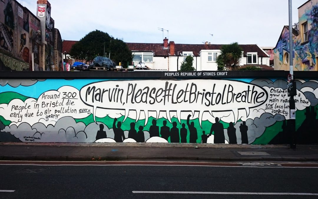 #LetBristolBreathe: campaign groups call for clean air with new street art in the city