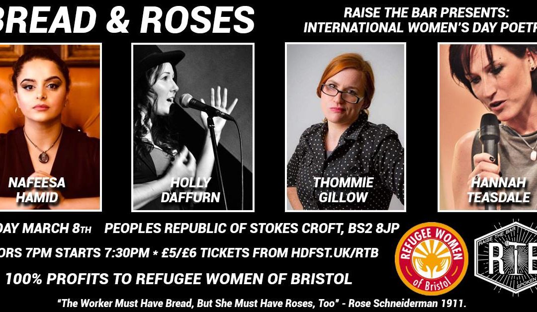 Bread & Roses: International Women’s Day Poetry Fundraiser