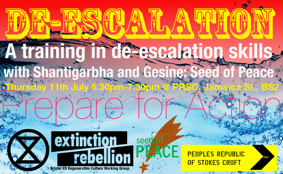 XR Bristol De-escalation Training poster